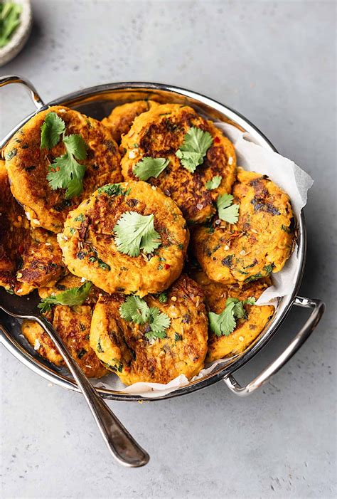 Curried Sweet Potato And Chickpea Patties Cupful Of Kale Recipe