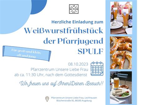 Gemeindecafe mit Weißwurstfrühstück Pfarreiengemeinschaft Augsburg