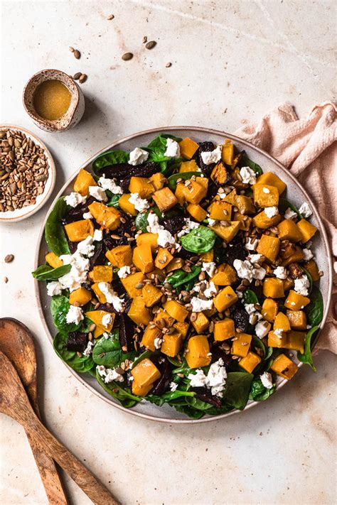 Roasted Pumpkin And Beetroot Salad Our Nourishing Table