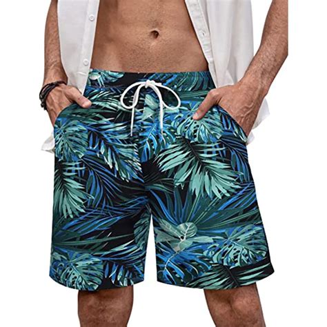 Tropical Hawaiian Swim Trunks Swimmr