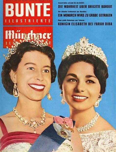 Bunte Magazine Cover Shahbanou Farah Diba Pahlavi The Queen Of Iran