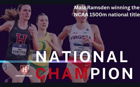 Results And Highlights Of Maia Ramsden Winning The Ncaa 1500m National