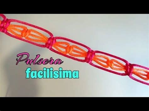 PULSERA DE COLA DE RATÓN CON NUDOS PLANOS Manillas en macrame