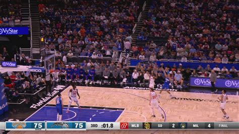 Last Second Field Goal Knicks Magic Nba Official