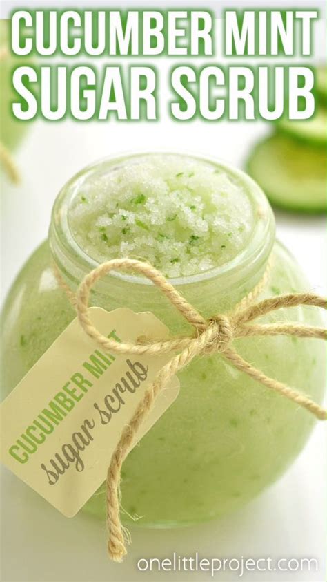 How To Make Cucumber Mint Sugar Scrub Diy Sugar Scrub Recipe Sugar