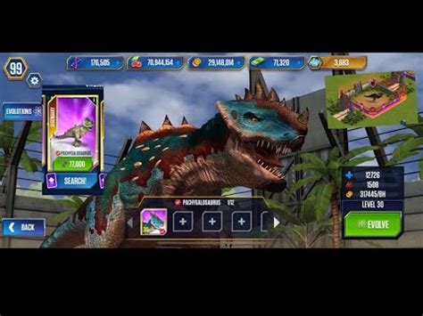 Pachygalosaurus Coed Jurassic World The Game Youtube