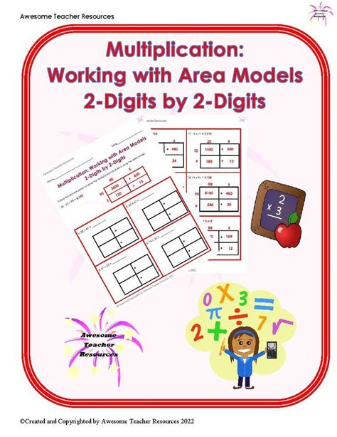 Multiplication Working With Area Models 2 Digits By 2 Digits