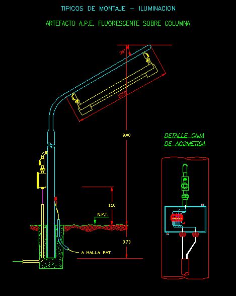 Luminarias En Autocad Librer A Cad