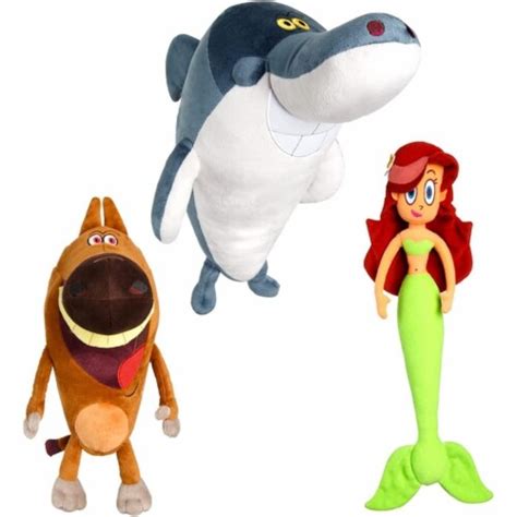 Zig And Sharko Plush Doll 3pk Marina Mermaid Shark Hyena Bundle Tv Series