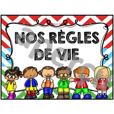 Règles De Vie Thème Chevron