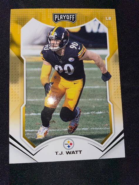 T J Watt Ungraded Panini Playoff