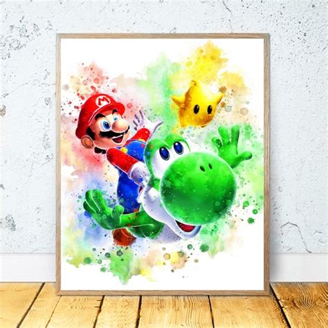 Super Mario World Poster Etsy