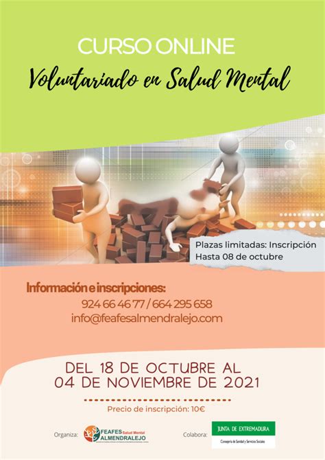 Curso De Voluntariado En Salud Mental Feafes Almendralejo