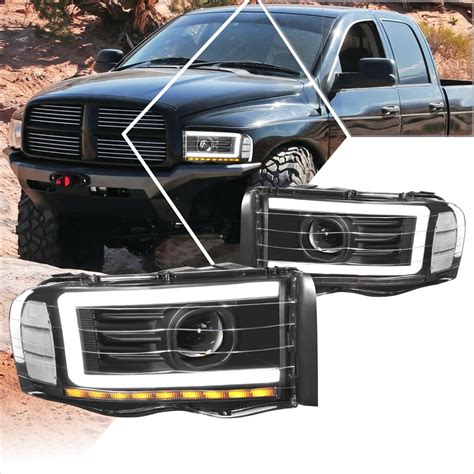 Amazon Pm Performotor Led Drl Bar Projector Headlight Assembly Set