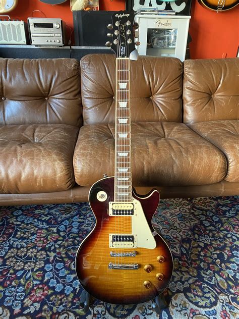 Epiphone Les Paul Standard Plus Top Vintage Sunburst Andbadguitars