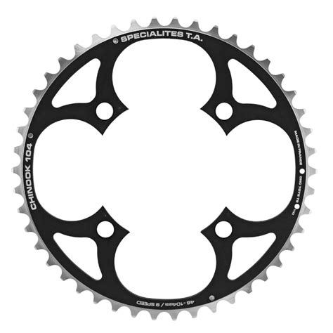 Spécialités TA Plateau vtt 4bra d 104 chinook triple exterieur noir alu