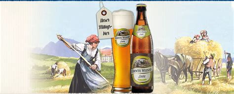 Leichtes Wei Bier Ernte Weisse Schlossbrauerei Maxlrain