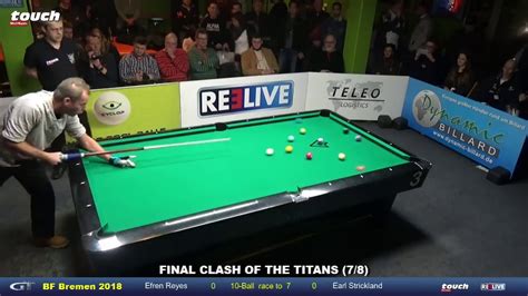 Efren Reyes Vs Earl Strickland YouTube