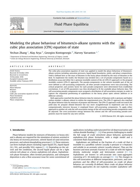 Yechun Zhang Pdf Petroleum Phase Matter