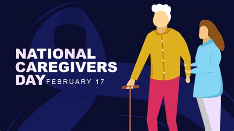 National Caregiver Day Is Celebrated On February Flat Style