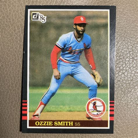 Donruss Ozzie Smith Baseball Card St Louis Cardinals Ebay