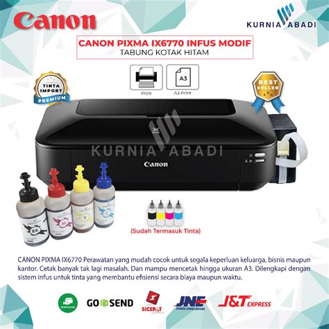 Jual Printer Canon PIXMA IX6770 Print Only A3 Infus Tabung Kotak