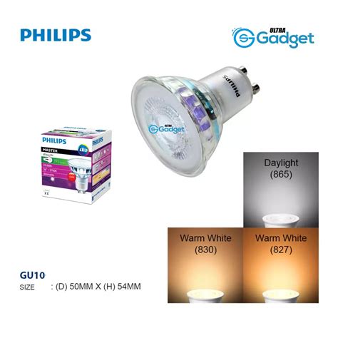 Philips Master Led Gu10 Dimmable Shopee Malaysia