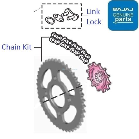 Bajaj Pulsar Single Seat Bs Chain Sprocket Kit