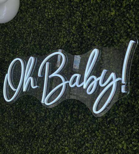 Oh Baby! Neon Sign | Utah Flower Walls