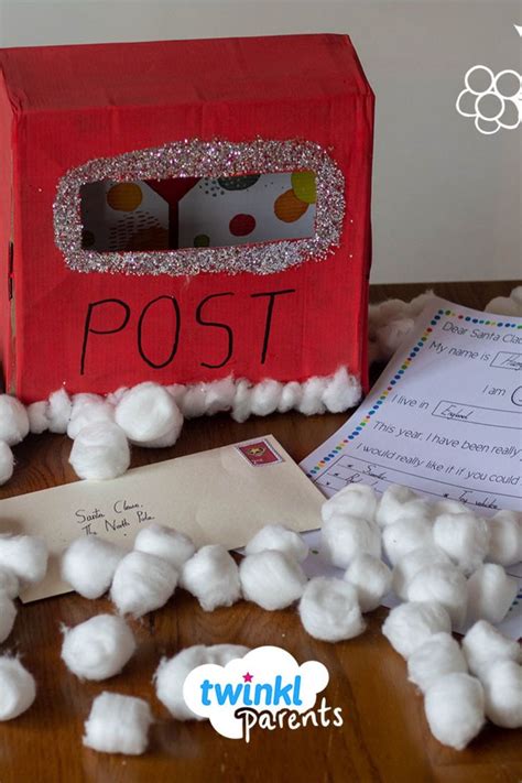 Santa Post Box Craft Santa Kids Crafts Santa Writing Dear Santa Letter