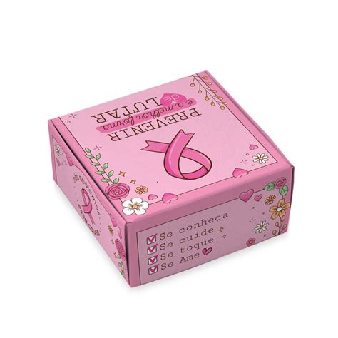 Caixa Para 4 Doces Outubro Rosa C 10 Un Custom Box Caixas