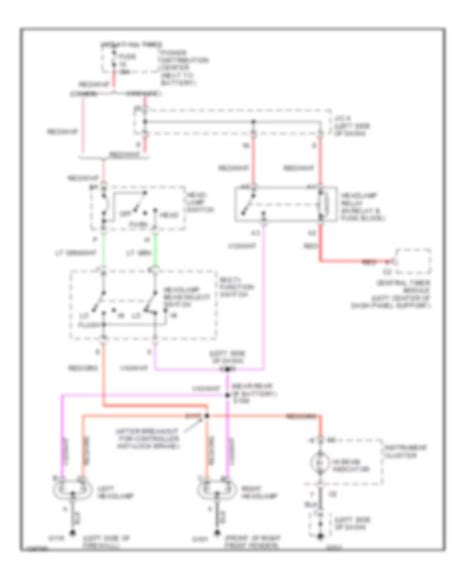 Headlights Dodge Ram Van B1500 2001 System Wiring Diagrams Wiring Diagrams For Cars