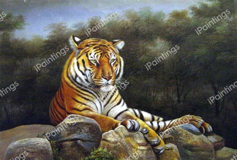 A Siberian Tiger Painting by Our Originals Reproduction | iPaintings.com