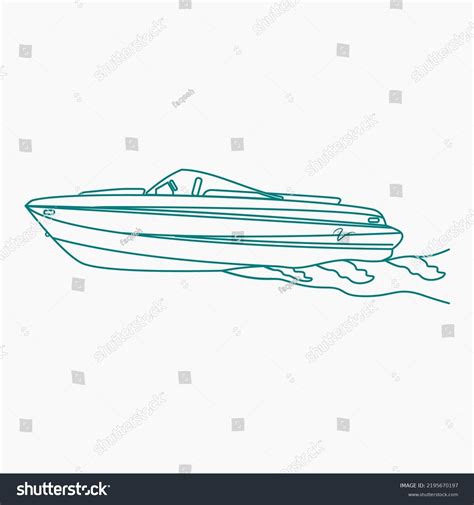 Editable Side View American Bowrider Boat Stock Vector (Royalty Free) 2195670197 | Shutterstock