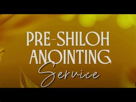 PRE SHILOH ANOINTING SERVICE DECEMBER 03 2023 GOSHEN CITY YouTube