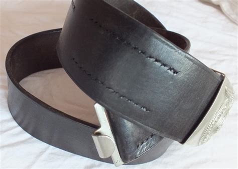 Hannahs Reich Ss Em Nco Nickel Buckle And Belt Leather