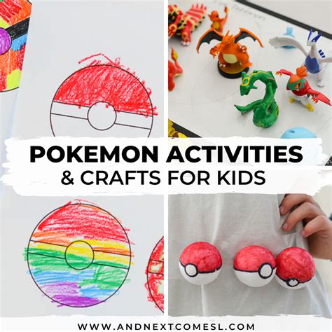 Pokemon Activities And Crafts For Kids And Next Comes L Hyperlexia