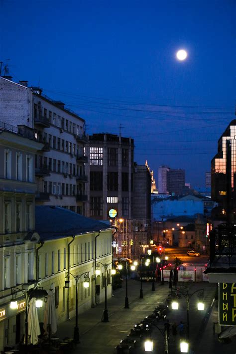 Morning Moon View From Home Hotel At Kamergersky Pereulok Flickr