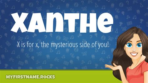 Xanthe First Name Personality And Popularity