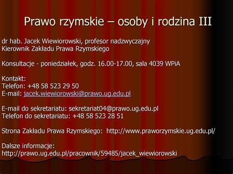 Prawo Rzymskie Osoby I Rodzina III Ppt Pobierz