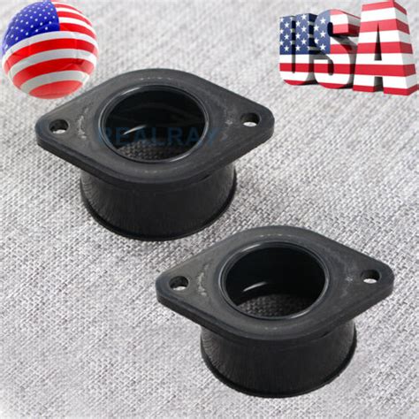 2pcs Intake Manifold Boot Carb Insulator For Kawasaki 440 Ltd Kz440b Kz440 Carb Ebay