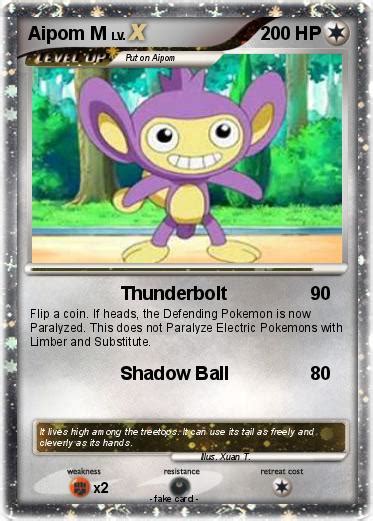 Pokémon Aipom M - Thunderbolt - My Pokemon Card