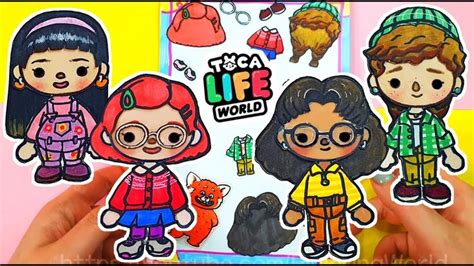 Turning Red In Toca Life World Handmade Sticker Set Diy Toca Boca