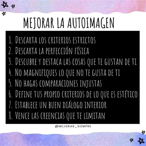 Tips Para Mejorar Tu Autoimagen Mejorar Tu Amorpropio Y Tu Autoestima