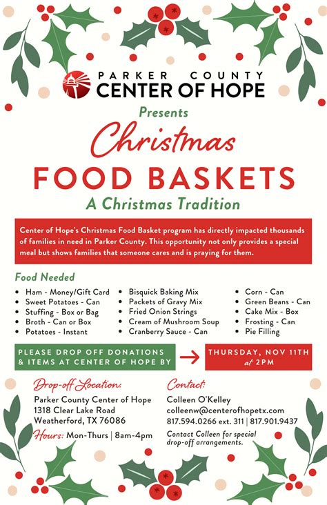 Christmas Food Drive Flyer