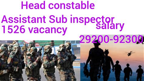 Asi Head Constable Job Vacancy Post Salary Golden