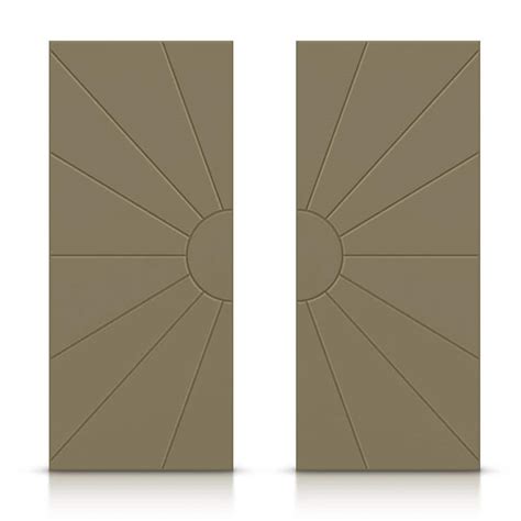 CALHOME 72 In X 84 In Hollow Core Olive Green Painted Composite MDF