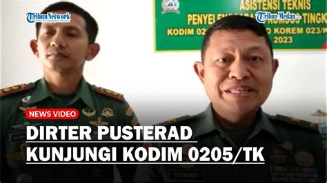 Kunjungi Kodim 0205 TK Dirter Pusterad Jalin Komunikasi Bantu