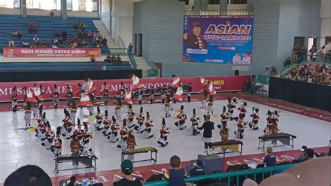 Perform Es Silahy Marching Band Pati Asian Music Games Jember