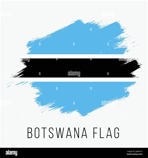 Bandera Vectorial De Botsuana Bandera De Botswana Para El D A De La